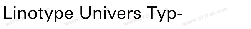 Linotype Univers Typ字体转换